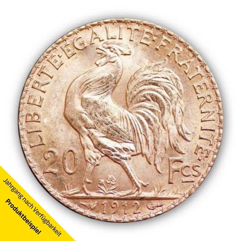 goldmuenze_20_franc_frankreich Goldmünze - 20 Franc - Frankreich - Rückseite | Beispielbild