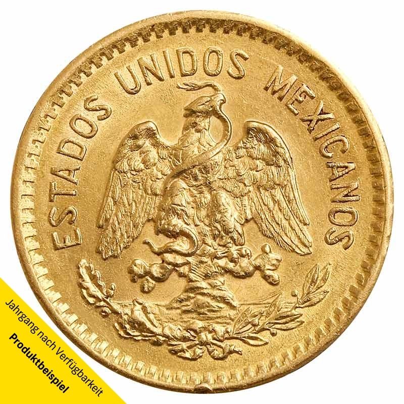 Mexiko-10-Pesos-1917-RS 10 Pesos Goldmünze - Mexiko - Rückseite | Beispielbild