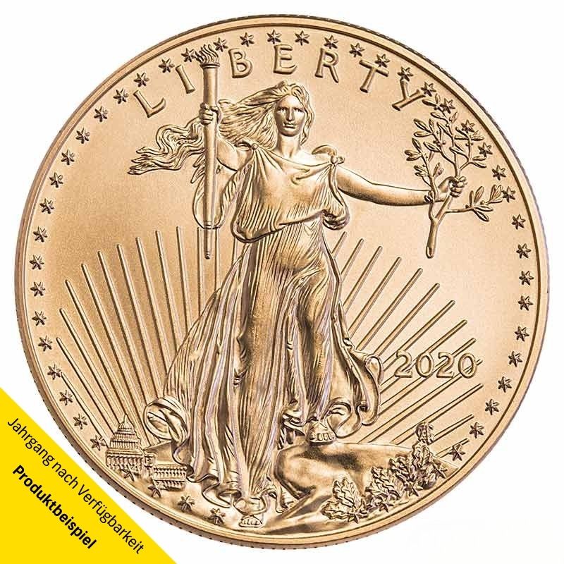 USA-Liberty-2020-1-oz-RS6zzbr9RvH6TNj Goldmünze - American Eagle - 1 Unze - Vereinigte Staaten von Amerika Vorderseite