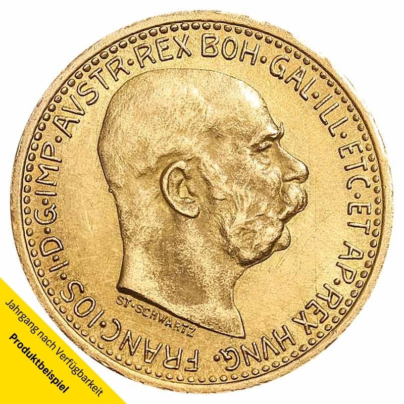 sterreich-Franz-Joseph-I-10-Kronen-1912-RS 10 Kronen Goldmünze - Franz Joseph I - Austria - Österreich - Vorderseite | Beispielbild