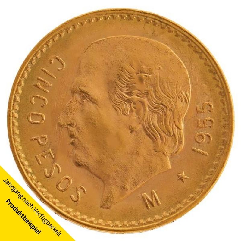 Goldmünze - 5 Pesos - Mexiko | Beispielbild