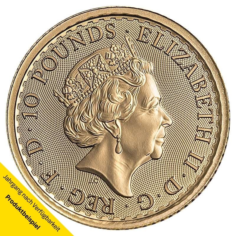 Britannia-Gold-1l10-oz-2021-RS Goldmünze - Britannia 1/10 Unze - Großbritannien