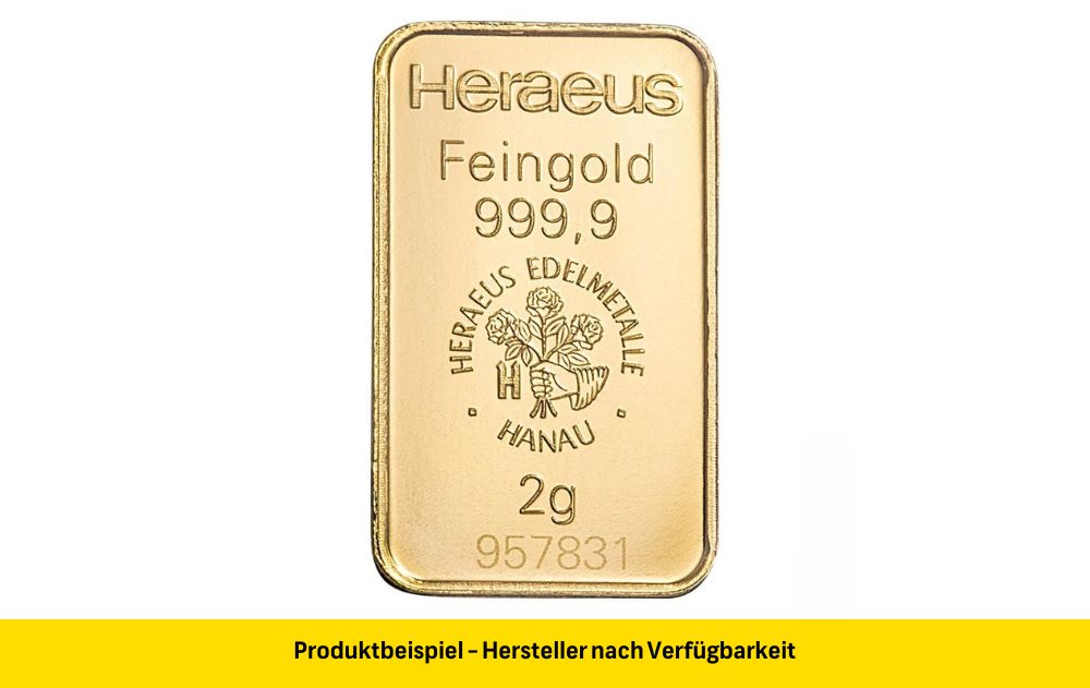 Barren-Gold-2g-HeraeusjFeAp08ipOJL1 Goldbarren 2 Gramm Feingold | Beispielbild
