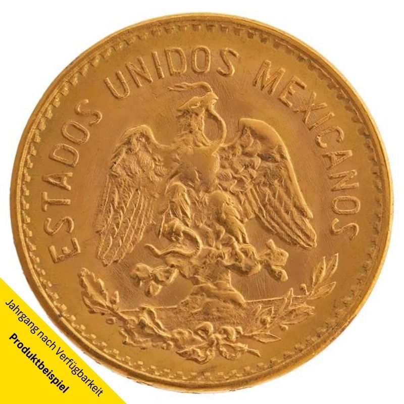 goldmuenze_5_pesos_mexiko_rueckseite Goldmünze - 5 Pesos - Mexiko - Rückseite | Beispielbild