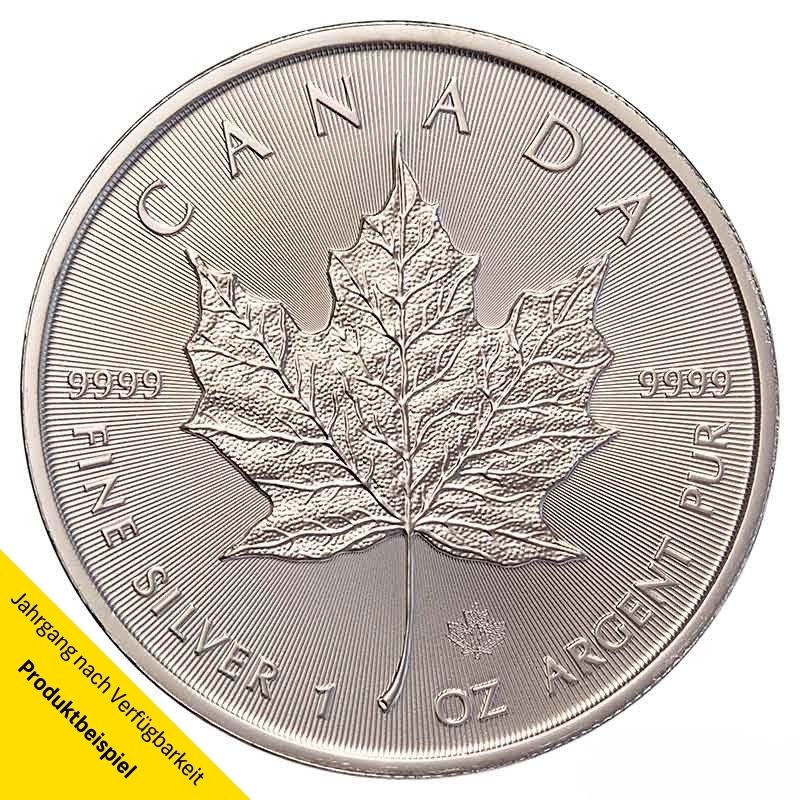 Kanada-Maple-Leaf-Silber-1-Unze-2021-VS Silbermünze - Maple Leaf 1 Unze - Kanada