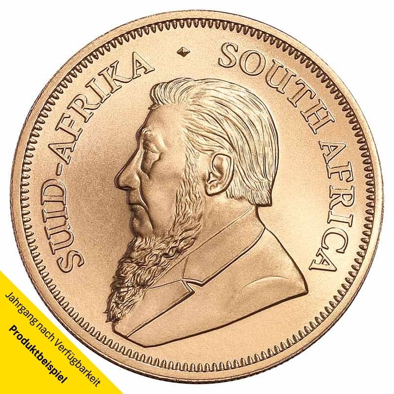 S-dafrika-Kr-gerrand-1-oz-2019-RS 1 Unze Krügerrand Goldmünze - Südafrika - Vorderseite | Beispiel