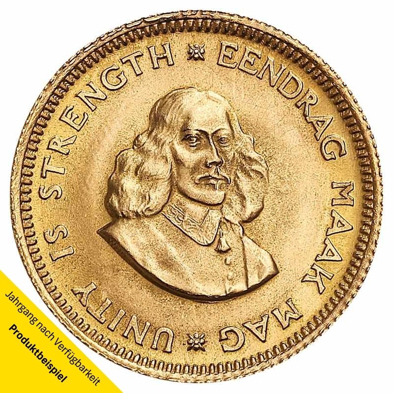 S-dafrika-Kr-gerrand-1-Rand-1967-RS 1 Rand Goldmünze - Südafrika - Vorderseite | Beispielbild