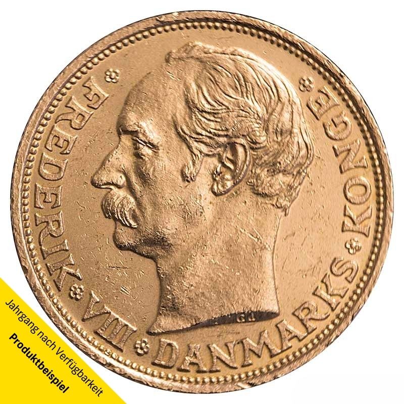 D-nemark-Frederik-VIII-Gold-20-Kroner-1911-VS Goldmünze 20 Kronen Dänemark - Vorderseite