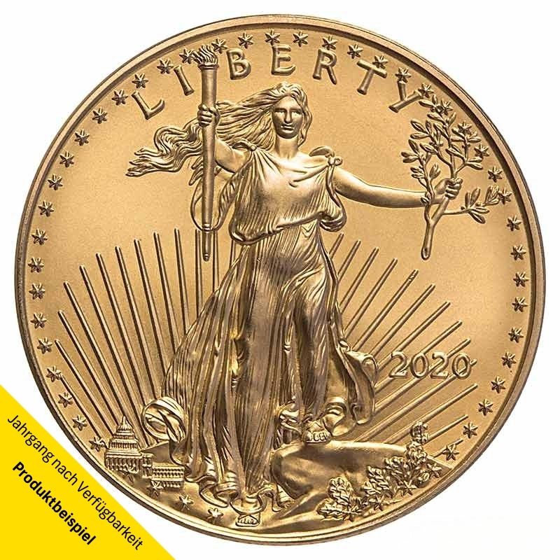 USA-Liberty-2020-1I2-oz-RS Goldmünze - American Eagle - 1/2 Unze - Vereinigte Staaten von Amerika - Vorderseite