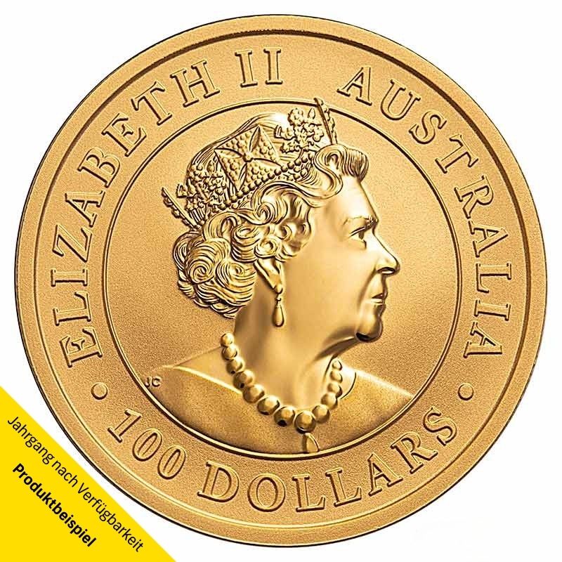 Goldmünze - Kangaroo 1 Unze - Australien - Vorderseite | Beispielabbildung