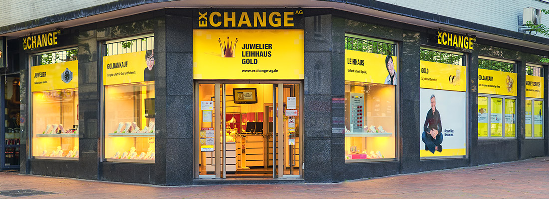 Exchange AG - Ihre Spezialist für Schmuck, Gold und Silber, Luxusuhren und Pfandkredite Exchange AG - Ihre Spezialist für Schmuck, Gold und Silber, Luxusuhren und Pfandkredite