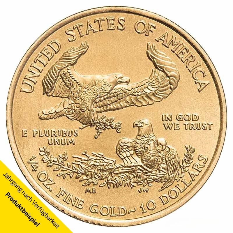 USA-Liberty-2015-1I4-oz-VS Goldmünze - American Eagle - 1/4 Unze - Vereinigte Staaten von Amerika