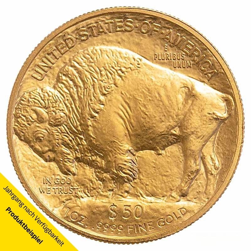 USA-Liberty-Indianer-1-oz-50-Dollar-1913-RS 1 Unze 50$ Buffalo Goldmünze - USA - Vorderseite