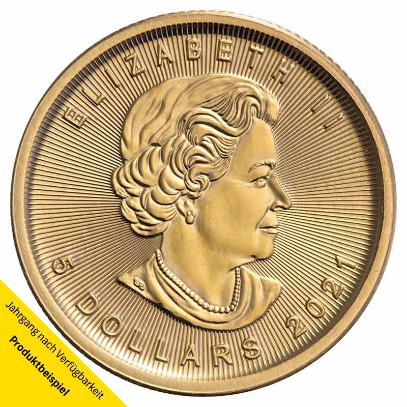 Maple Leaf Goldmünze Kanada 1/10 Unze | Beispiel