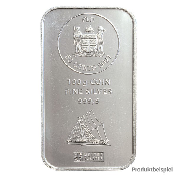 Münzbarren - Silber - 100 Gramm - Vorderseite