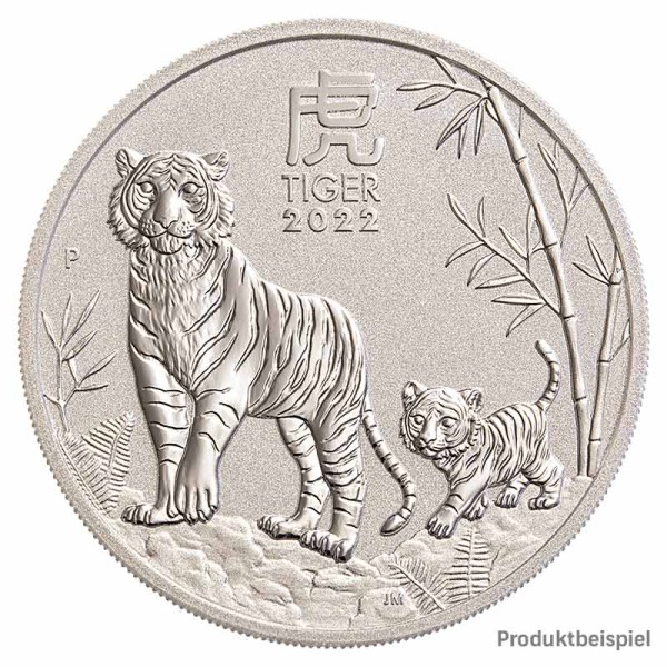 1 Unze Tiger Silbermünze - Australien - Vorderseite