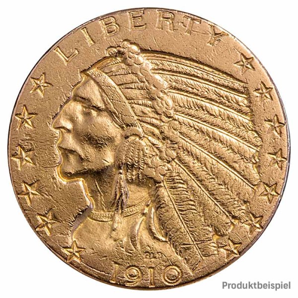 Goldmünze - 5$ Indianer - Vereinigte Staaten von Amerika - Rückseite | Beispielbild