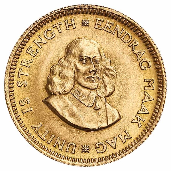 1 Rand Goldmünze - Südafrika - Vorderseite | Beispielbild
