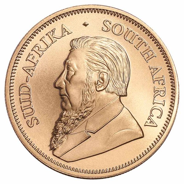 1 Unze Krügerrand Goldmünze - Südafrika - Vorderseite | Beispiel