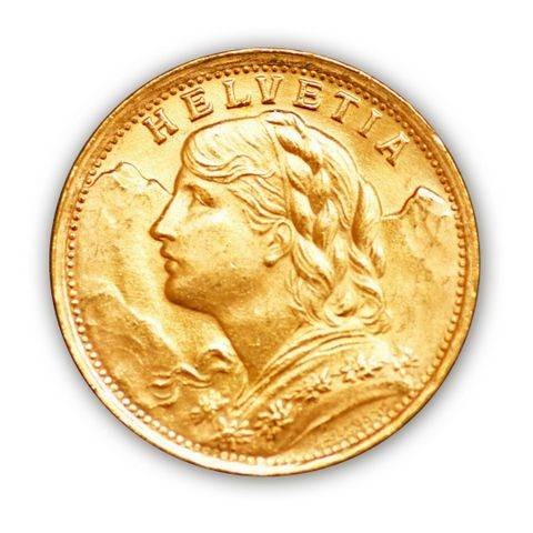 Goldmünze - 20 Franken Vreneli - Schweiz | Beispielbild