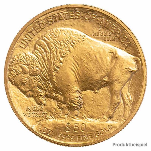 1 Unze 50$ Buffalo Goldmünze - USA - Vorderseite