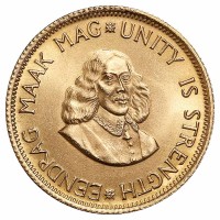 2 Rand Goldmünze - Südafrika - Vorderseite | Beispielbild