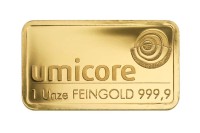 Goldbarren 1 Unze Feingold 31,1 Gramm | Beispielbild