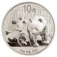 Silbermünze - Panda 1 Unze - China - Vorderseite