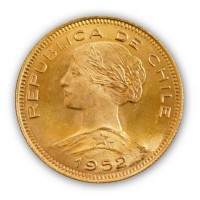 Goldmünze - 100 Pesos - Chile | Beispiel