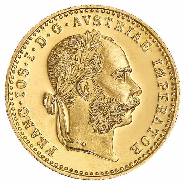1 Dukat Goldmünze - Franz Joseph I - Österreich - Vorderseite | Beispielbild