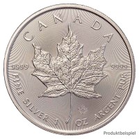 Silbermünze - Maple Leaf 1 Unze - Kanada