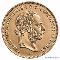 Goldmünze 4 Florin Kaiserreich Österreich - Vorderseite